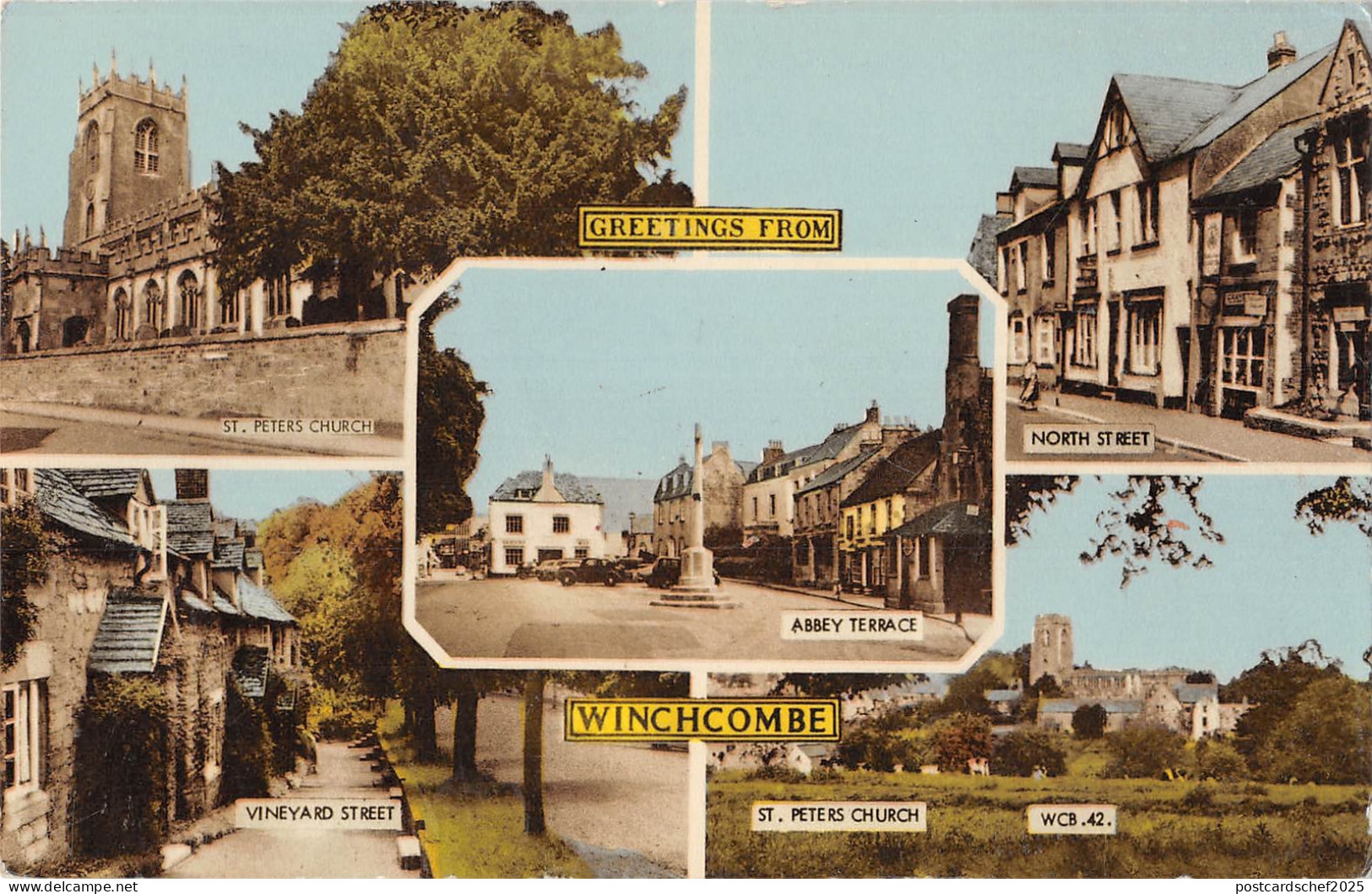 uk3211 greetings from winchcombe gloucestershire real photo uk