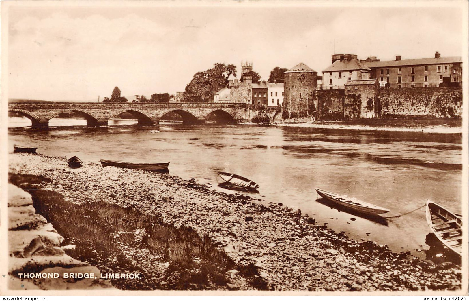 uk32419 thomond bridge limerick ireland real photo
