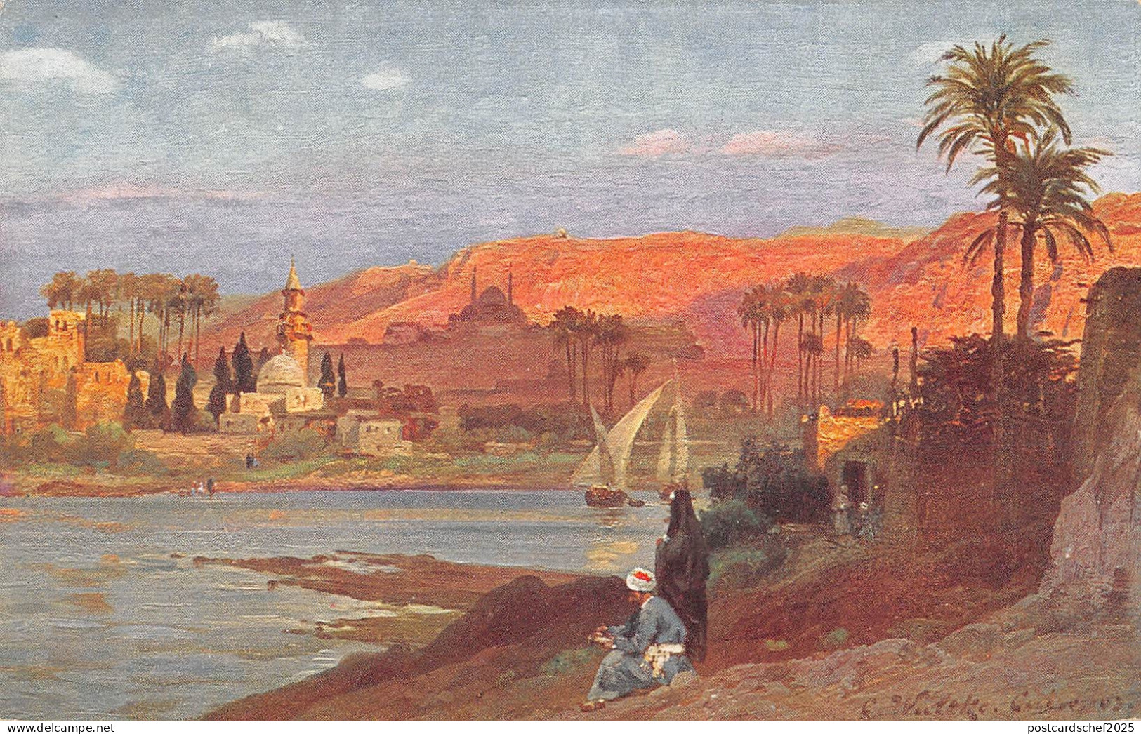 uk33399 evening near gizeh egypt