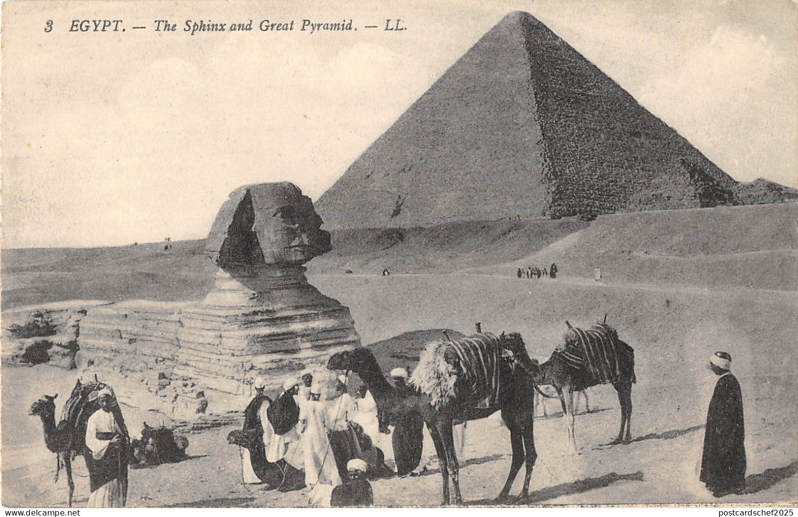 uk33425 sphynx and great pyramid egypt