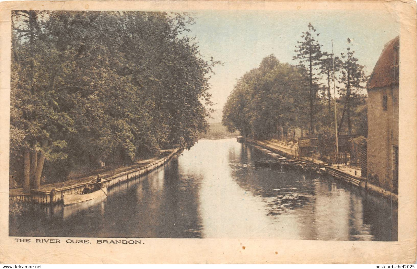 uk50806 river ouse brandon  real photo uk