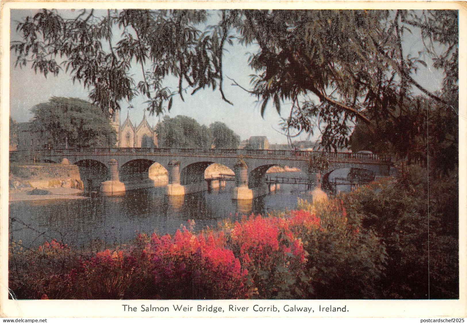 uk51892 salmon weir bridge river corrib galway ireland
