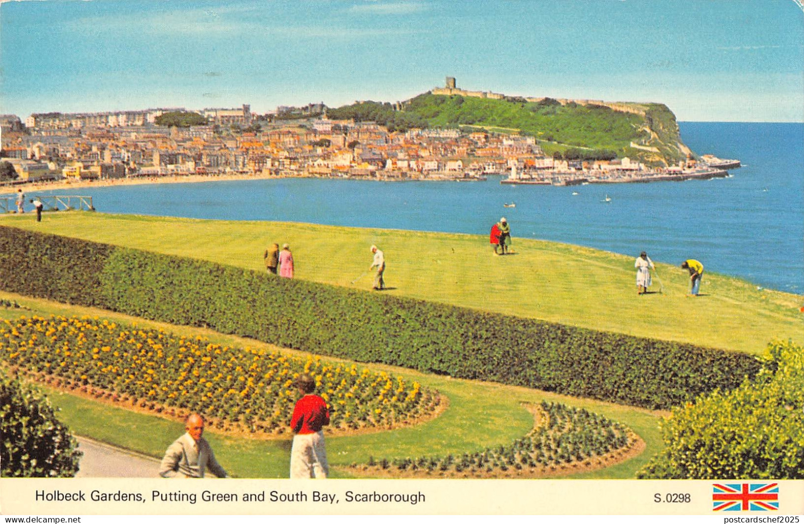 uk7417 holbeck gardens putting green and south bay scarborough uk