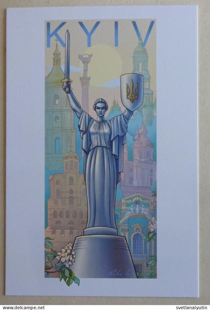 Postcard Ukraine Artist N.Zakharova2023"Ukraine-mother"Series"Pride of Ukraine"