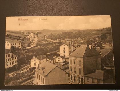 Luxembourg cartte postale ancienne Ulflingen Troisvierges gare Bahnhof 1908