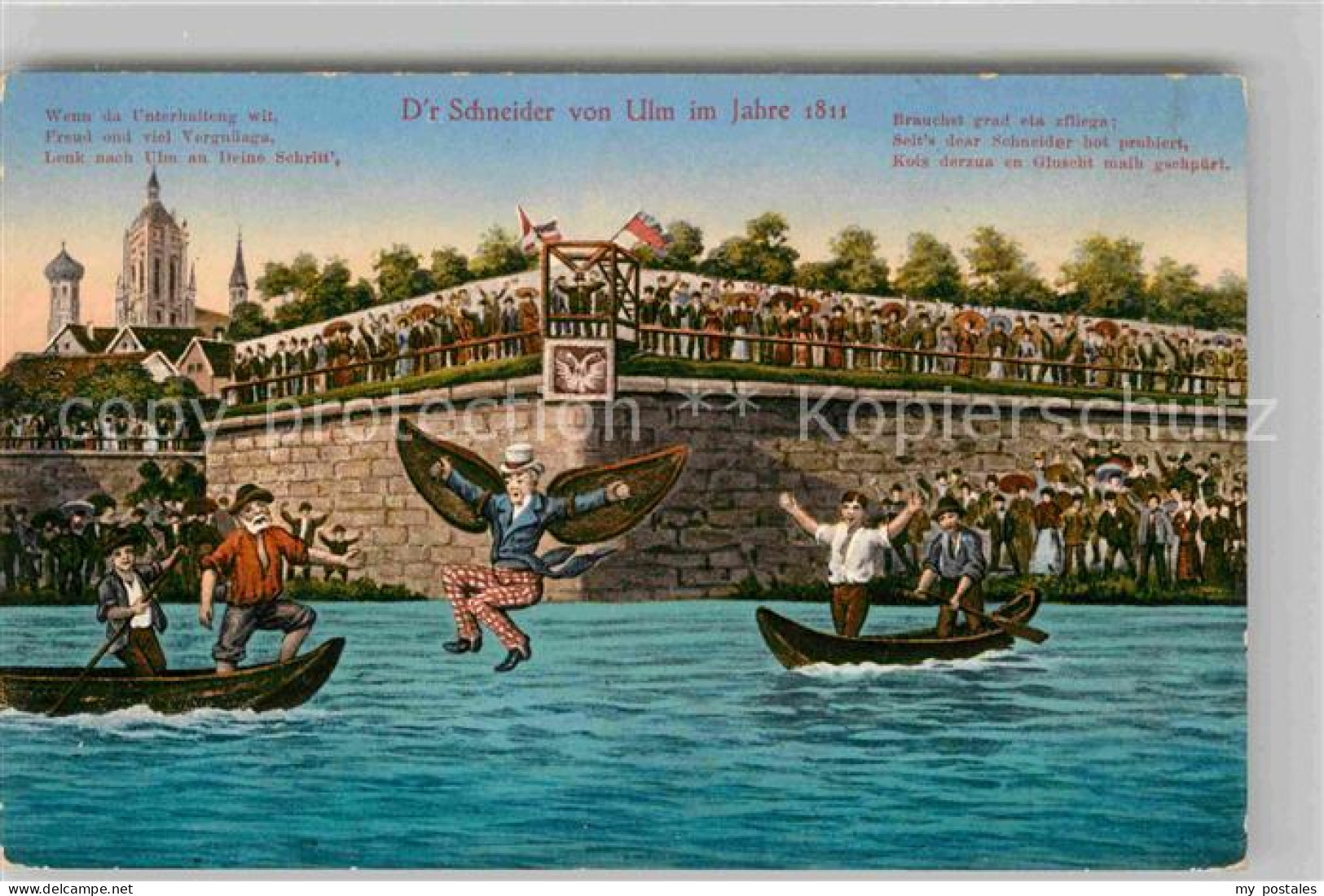 Ulm Donau Der Schneider von Ulm im Jahre 1811