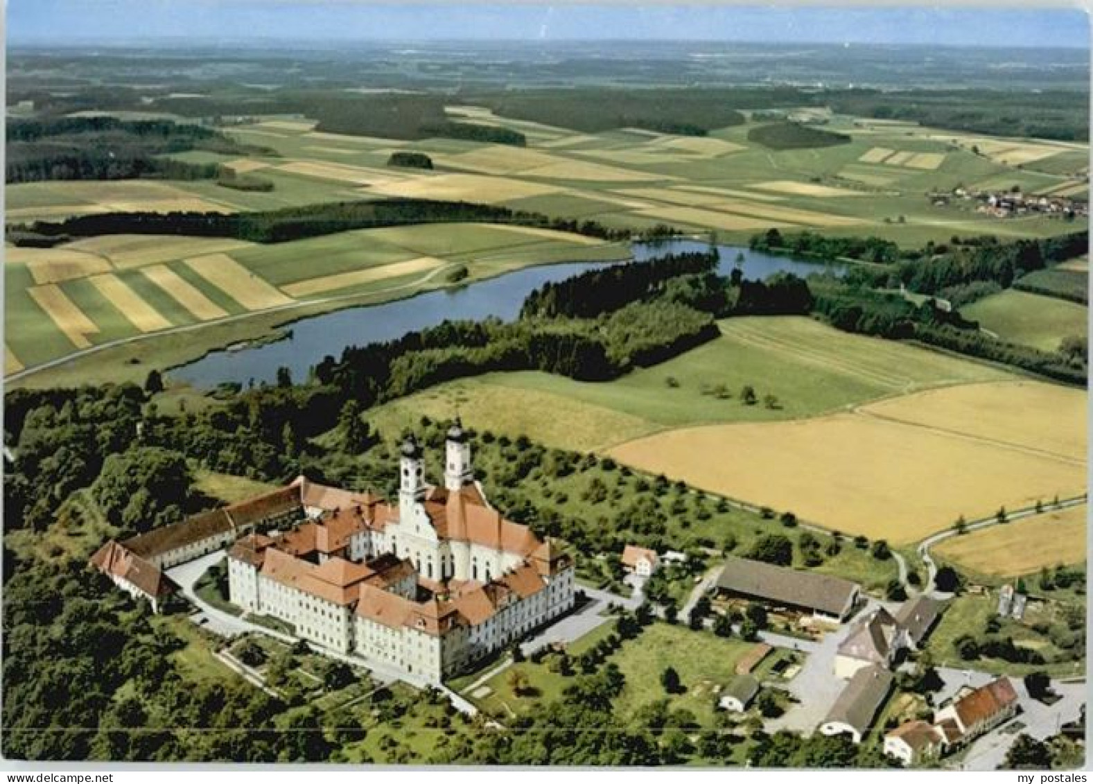 Ulm Donau Ulm Kloster Roggenburg Fliegeraufnahme