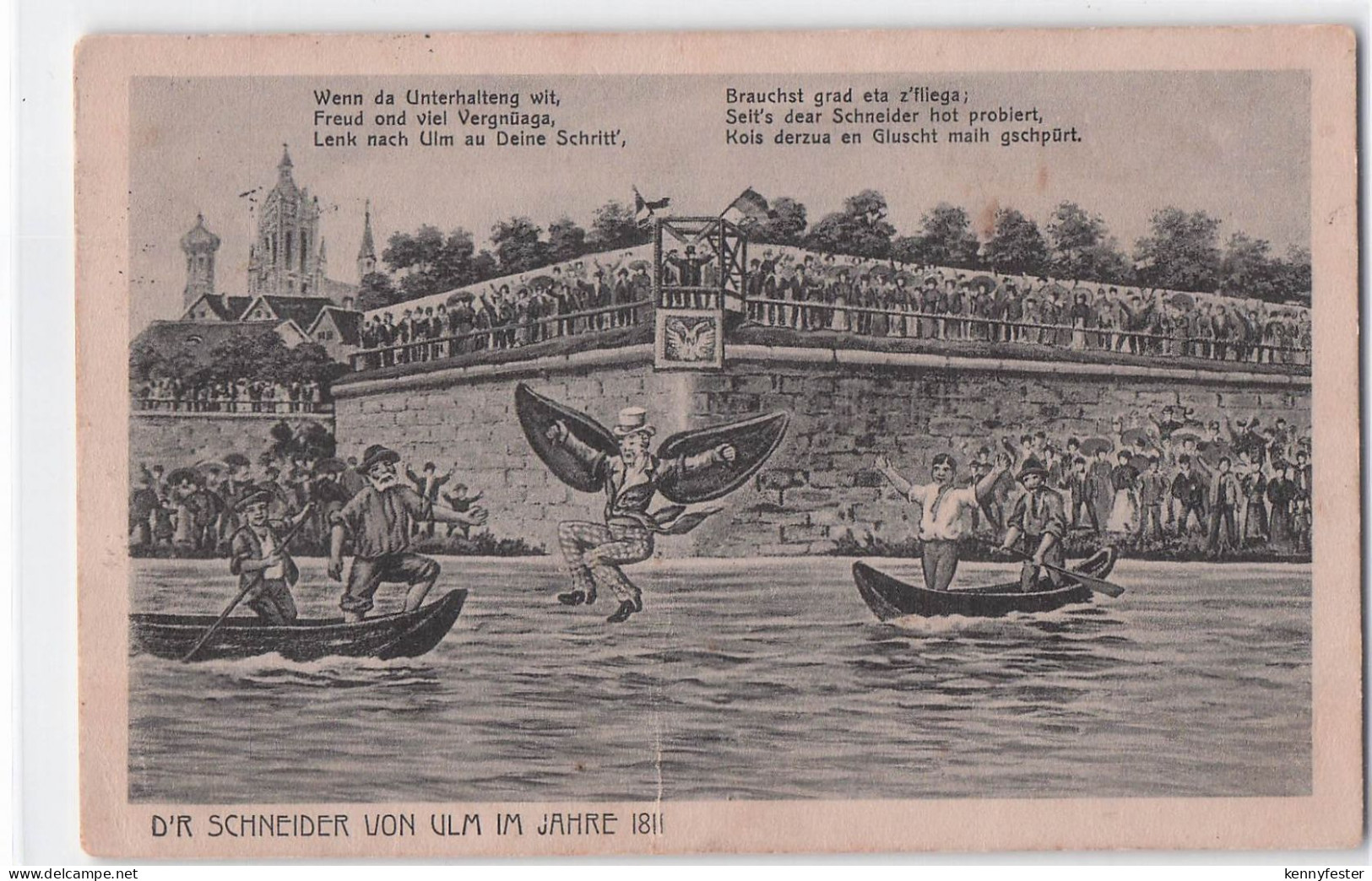 Ulm Schneider von Ulm Fluegel Boote Donau 1811 Ulm Stadtkreis