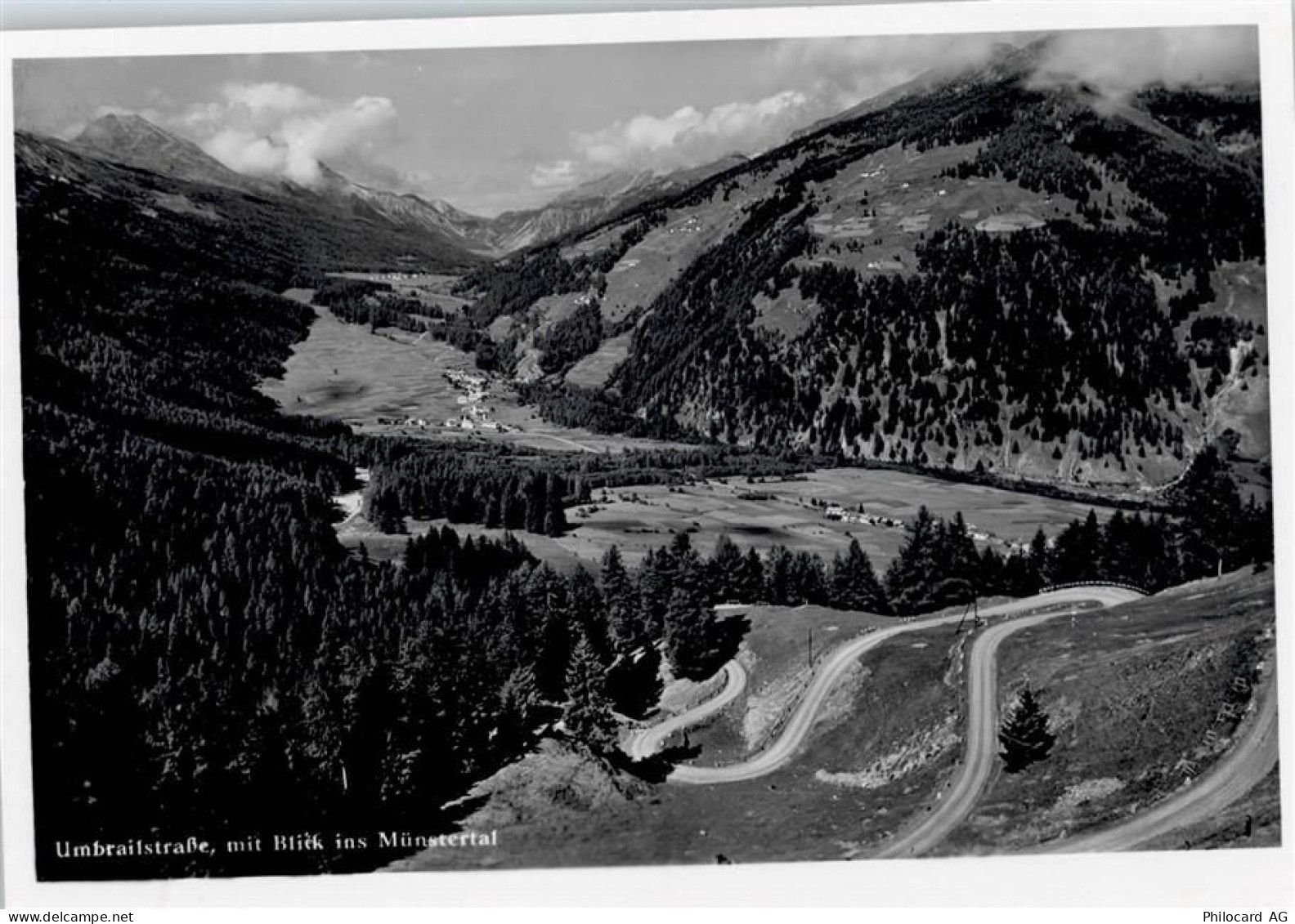 Umbrail - Blick ins Münstertal, Umbrailstraße - 51950580
