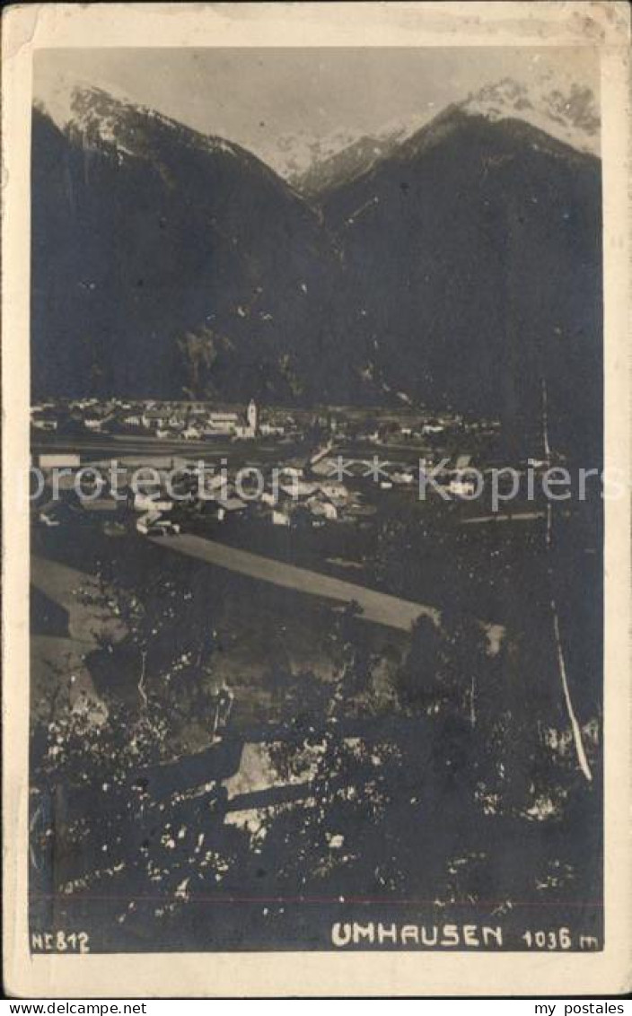 Umhausen Tirol Gesamtansicht mit Alpenblick