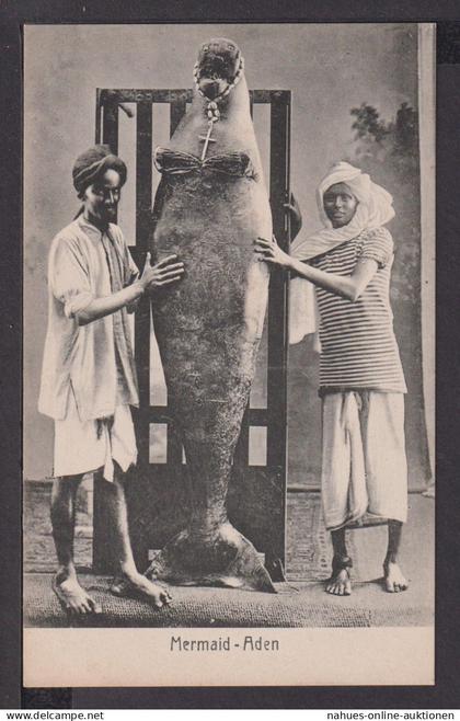 Ansichtskarte Aden Jemen Meerjungfrau