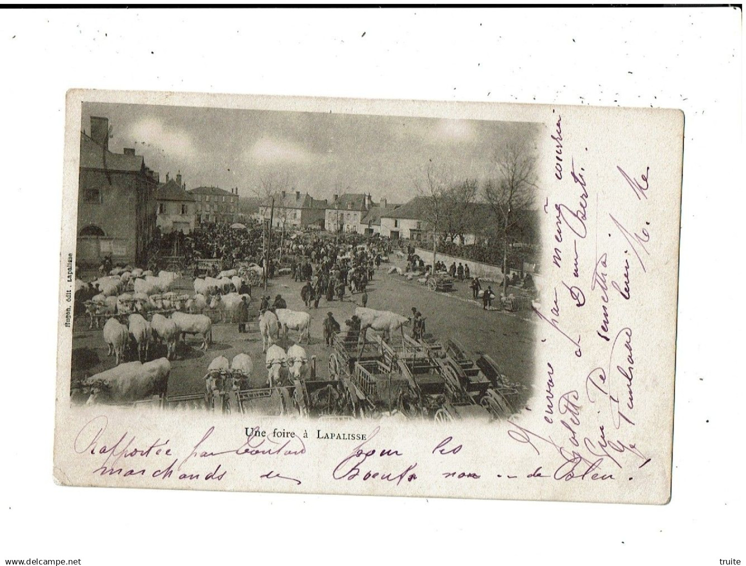 UNE FOIRE A LAPALISSE ( CARTE PRECURSEUR )