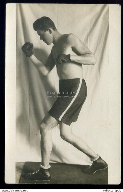 1915-20. ca. Bokszoló, fotós képeslap