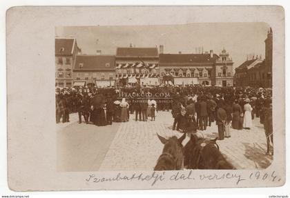 SZOMBATHELY 1904.  Dalosverseny, fotós képeslap