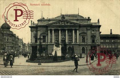 BUDAPEST NEMZETI SZINHAZ  HUNGRIA // HUNGARY.  Ungheria