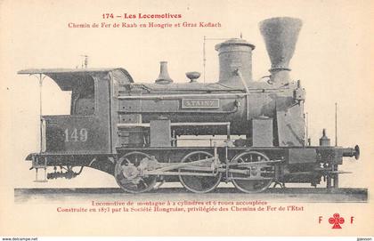 HONGRIE - AUTRICHE   CHEMIN DE FER - LES LOCOMOTIVES N°174 - CHEMIN DE FER DE RAAB ET GRAZ KOFLACH