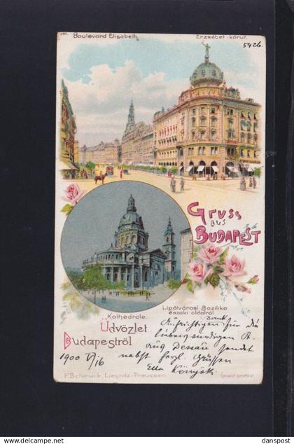 Ungarn Hungary Litho 1900 gelaufen