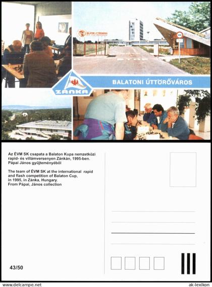 .Ungarn Schach Chess - Spiel Ungarn Magyar BALATONI ÚTTÖRŐVÁROS 1980