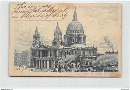 England - LONDON - St. Paul's Cathedral - FORERUNNER POSTCARD year 1901