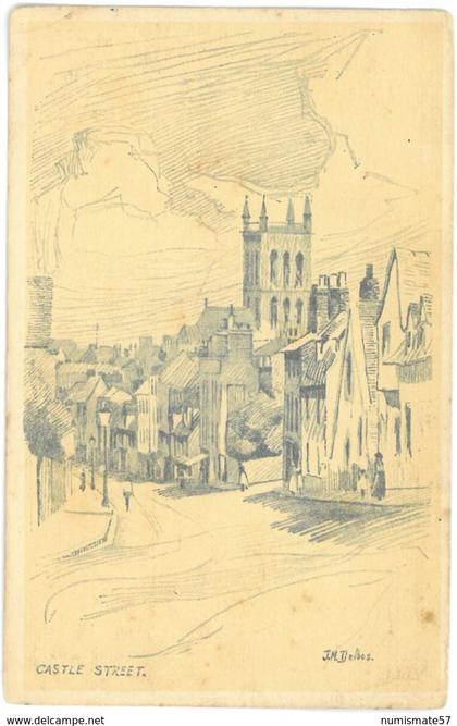 CPA CAMBRIDGE - Castle Street - Illustrateur J.H. Delbos - Pub. W. Heffer & Sons , Cambridge