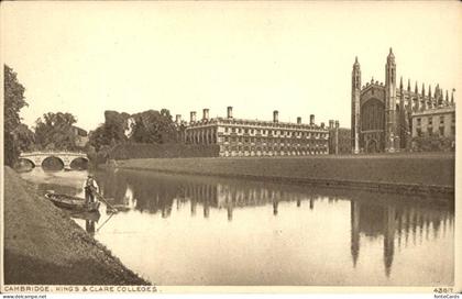 Cambridge Cambridgeshire Kings Clare Colleges