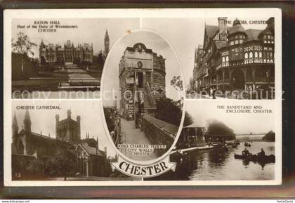 Chester Cheshire Chester Cathedral et The Cross Chester