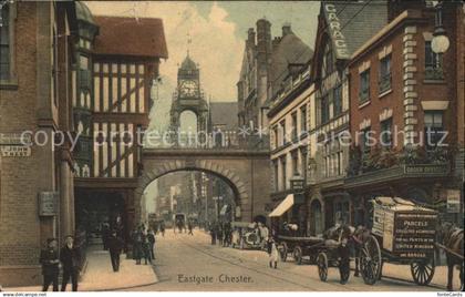 Chester Cheshire Eastgate Pferdefuhrwerk
