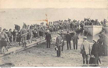 England - CLACTON-ON-SEA - Autumn Manoeuvres 1904 - Highlanders embarking
