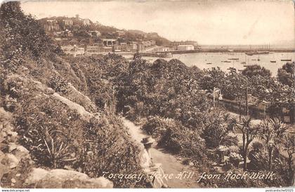 uk23895 vane hill from rock walk  torquay real photo uk
