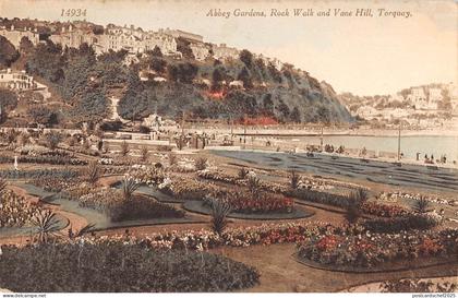 uk23916 abbey gardens rock walk and vane hill torquay uk