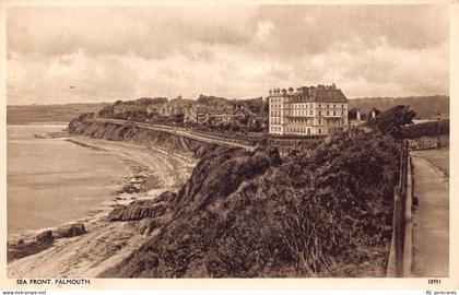 England Sea Front Falmouth vintage postcard C310