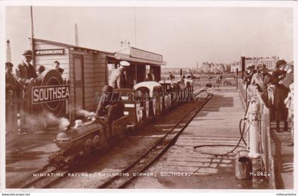 ENGLAND - Miniature Railway, Childrens Corner, Southsea, Photo Postcard