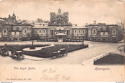 B379 England 1903 Royal Baths Harrogate vintage postcard