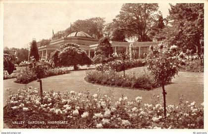 England Harrogate Valley Gardens vintage postcard C309