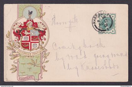 UNITED KINGDOM, Postcard 1901, Harrogate, Coat of arms