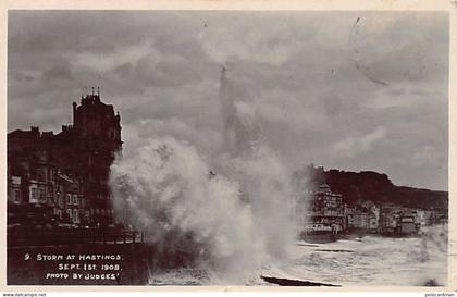 England - HASTINGS Storm at Hastings Sept. 1st 1908