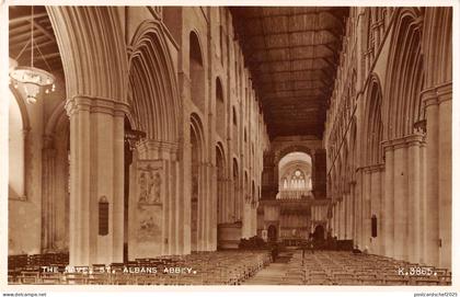 uk3531 the nave st albans abbey hertfordshire real photo uk