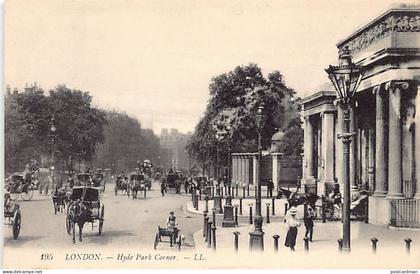 England - LONDON - Hyde Park Corner - Publ. Levy L.L. 195