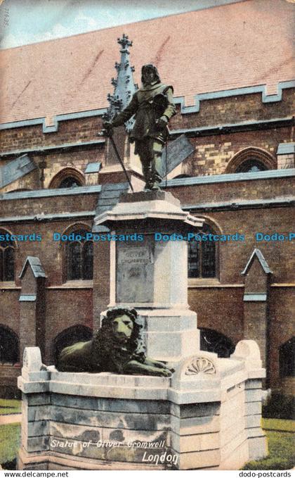 R109317 Statue of Oliver Cromwell. London. Wrench