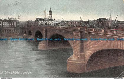 R124583 London Bridge. London. 1907