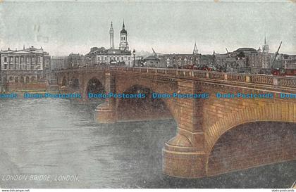 R165821 London Bridge. London. 1907
