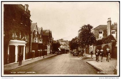 middlesex, HARROW, High Street (1952) RPPC