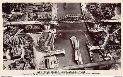 England - NEWCASTLE UPON TYNE - Aerial view of new Tyne bridge