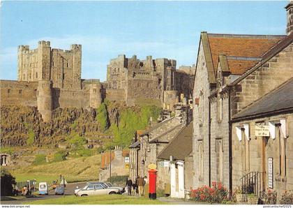 BT17877 bamburgh castle and village northumberland  uk