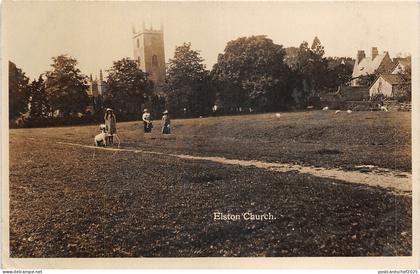 br109073 elston church uk Nottinghamshire real photo