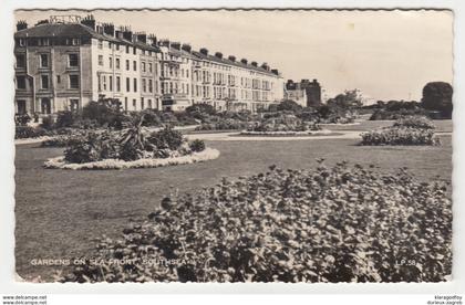 Gardens on Sea Front, Southsea postcard posted 1956 Portsmouth & Southsea pmk b200520