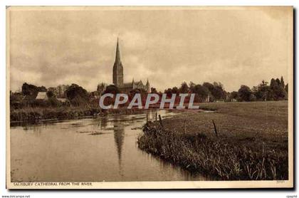 CPA Salisbury Cathedral from the river