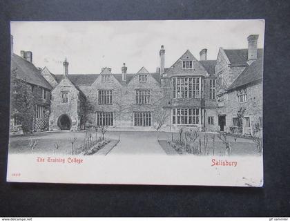 GB AK / PK 1905 The Training College Salisbury sauberer Stempel Salisbury nach Redland Bristol gesendet