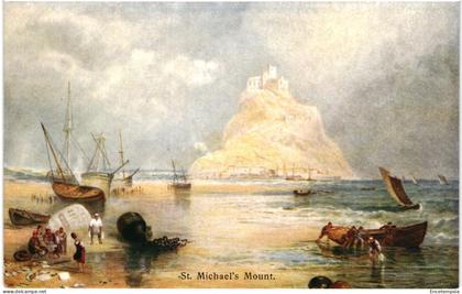 CPA  Carte Postale Royaume Uni St Michael's Mount illustration VM98530