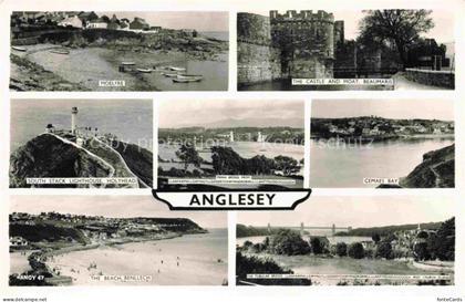 Anglesey East Staffordshire UK Moelfre The Castle and Moat Beaumaris South Stack